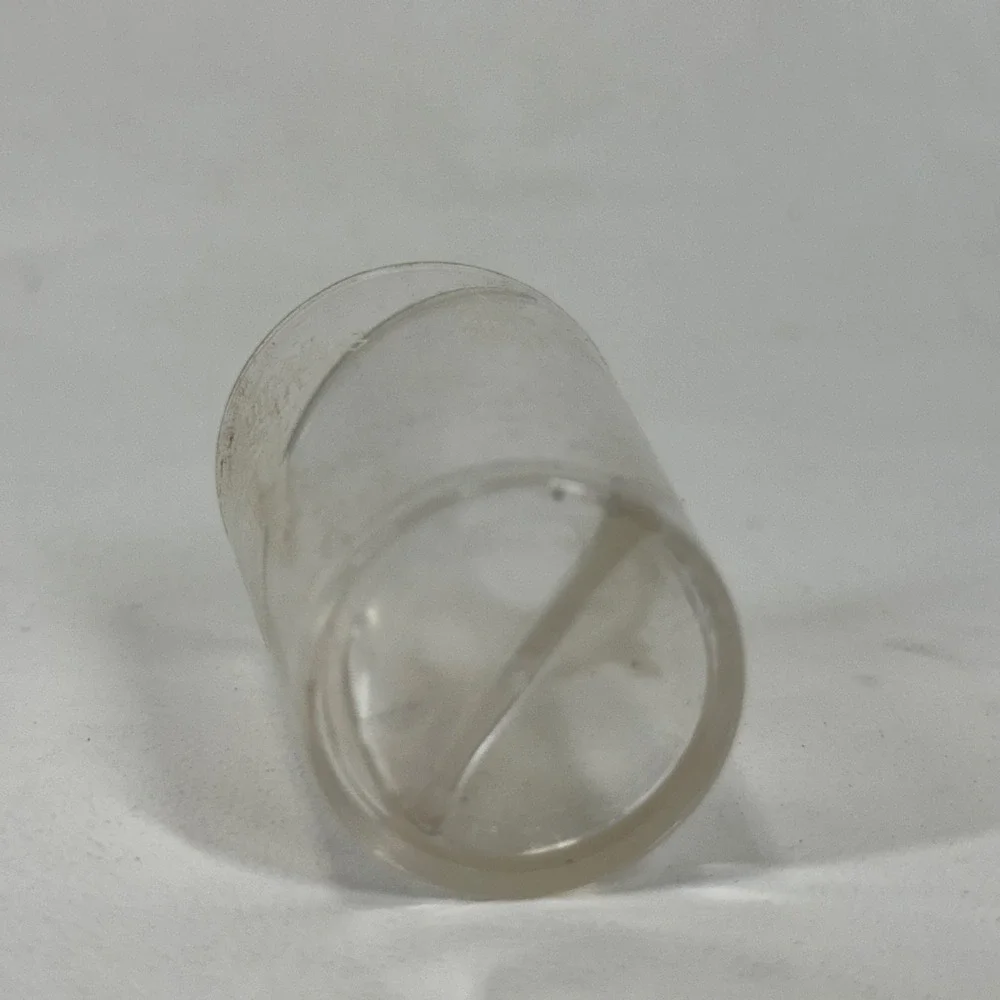 Natural Disaster Novelty Shot Glass Clear Plastic Spiral Divider Lightning Bolt‎